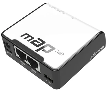MikroTik mAP (RBmAP2nD) 2.4GHz Wi-Fi точка доступу з 2-портами Ethernet для домашнього використання