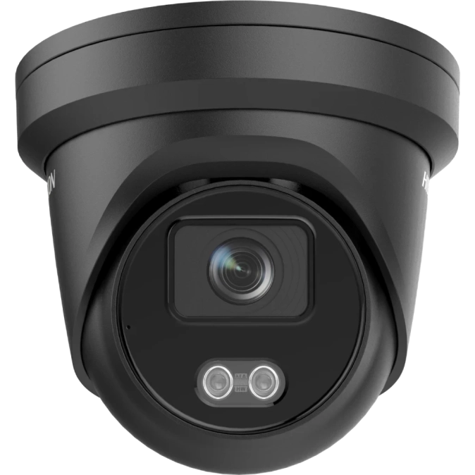 IP-камера Hikvision DS-2CD2347G2-LU(C) Black (2.8мм) 4 MP ColorVu Turret IP фото 1