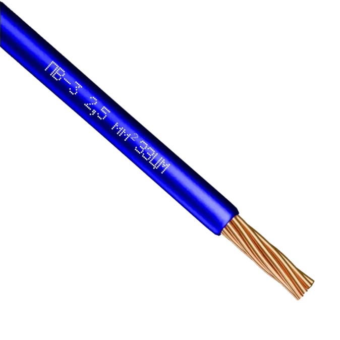 ПВ-3 2,5 Провід синій силовий мідь внутрішній ЗЗКМ