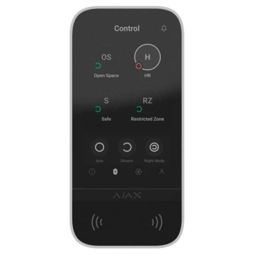 Ajax KeyPad TouchScreen (8EU) white Клавіатура