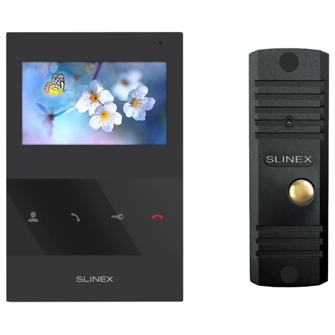 Slinex SQ-04(Black)+ML-16НD(Black) Комплект відеодомофону фото 1