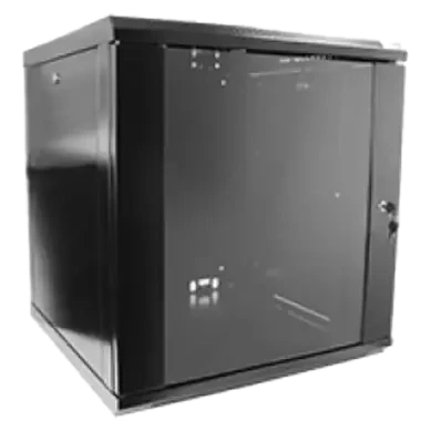 Hypernet WMNC-12U-FLAT- BLACK Шафа коммутаційна настінна 12U 600x450 розбірна фото 1