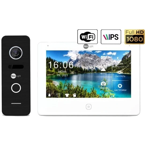 NeoKIT HD Pro WF Black Комплект відеодомофона